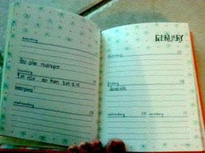 weekly planning pages