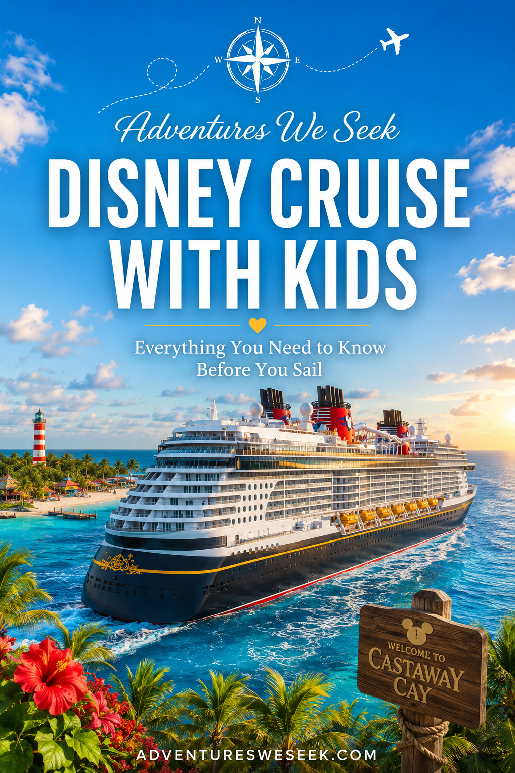 Cover art for the Disney Cruise Line with kids guide