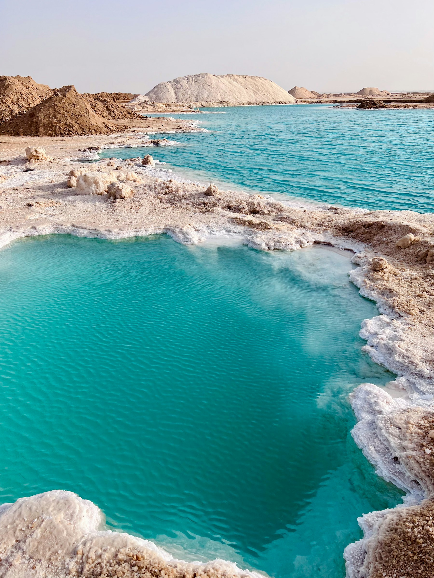 The salt lakes of Siwa Oasis in the Western Desert of Egypt