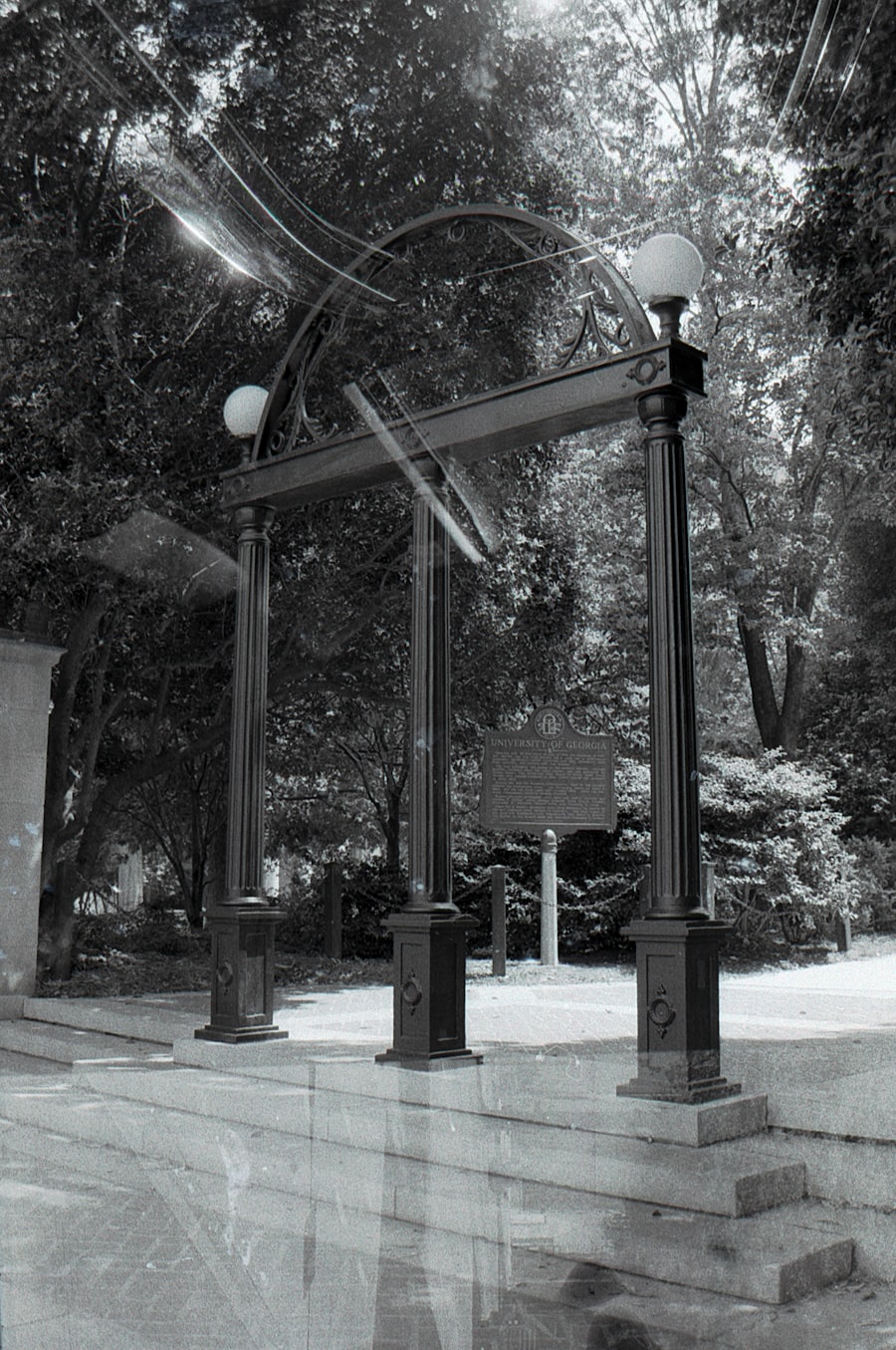 A stone archway on the University of Georgia campus in Athens