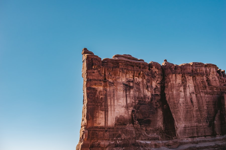 Red rock fins and desert country outside Moab Utah